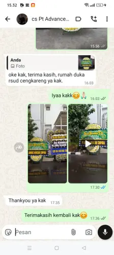 Testimonial Papan Bunga Pernikahan padaulun