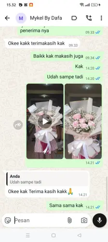 Testimonial Buket Bunga padaulun