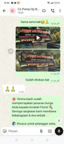 Testimonial Papan Bunga padaulun