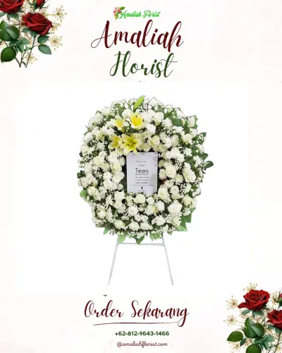 Krans Bunga Duka Cita padaulun